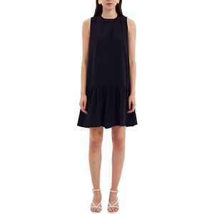Cooper St A-Line Black Shift Dress with Ruffle Hem